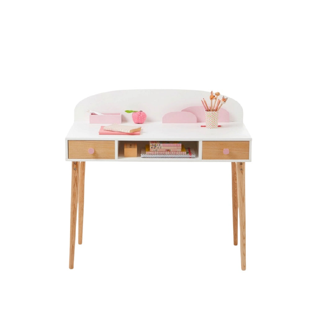 Bureau pour enfants avec tiroirs en bois et MDF - 120 x 60 x 75