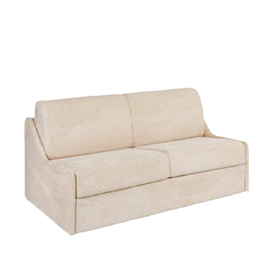 Canapé en tissu beige pour salon - 180 x 85 x 75