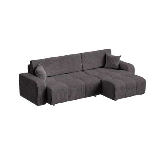 Canapé modulable en tissu - Pour salon ou espace de vie - Matière synthétique -  240 x 85 x 80